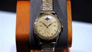 Kingston Datofix Triple Calendar Moonphase Record 107C Swiss Watch Serviced